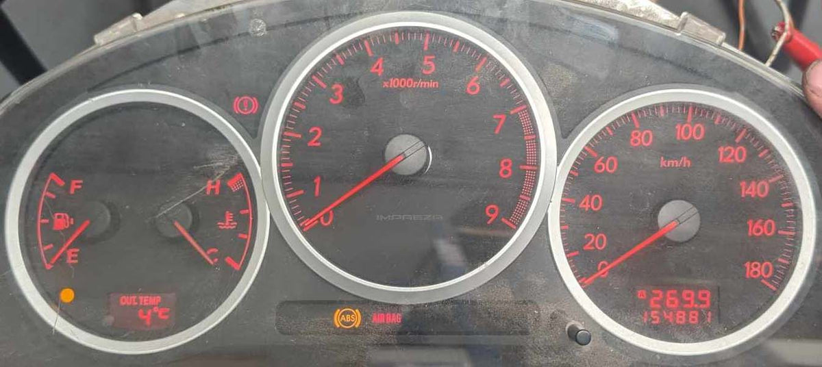 JDM Instrument cluster suit 02-07 Subaru WRX GD Manual